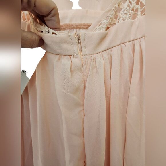 Maniju NWT Pink  sleeveless maxi dress - Picture 6 of 14